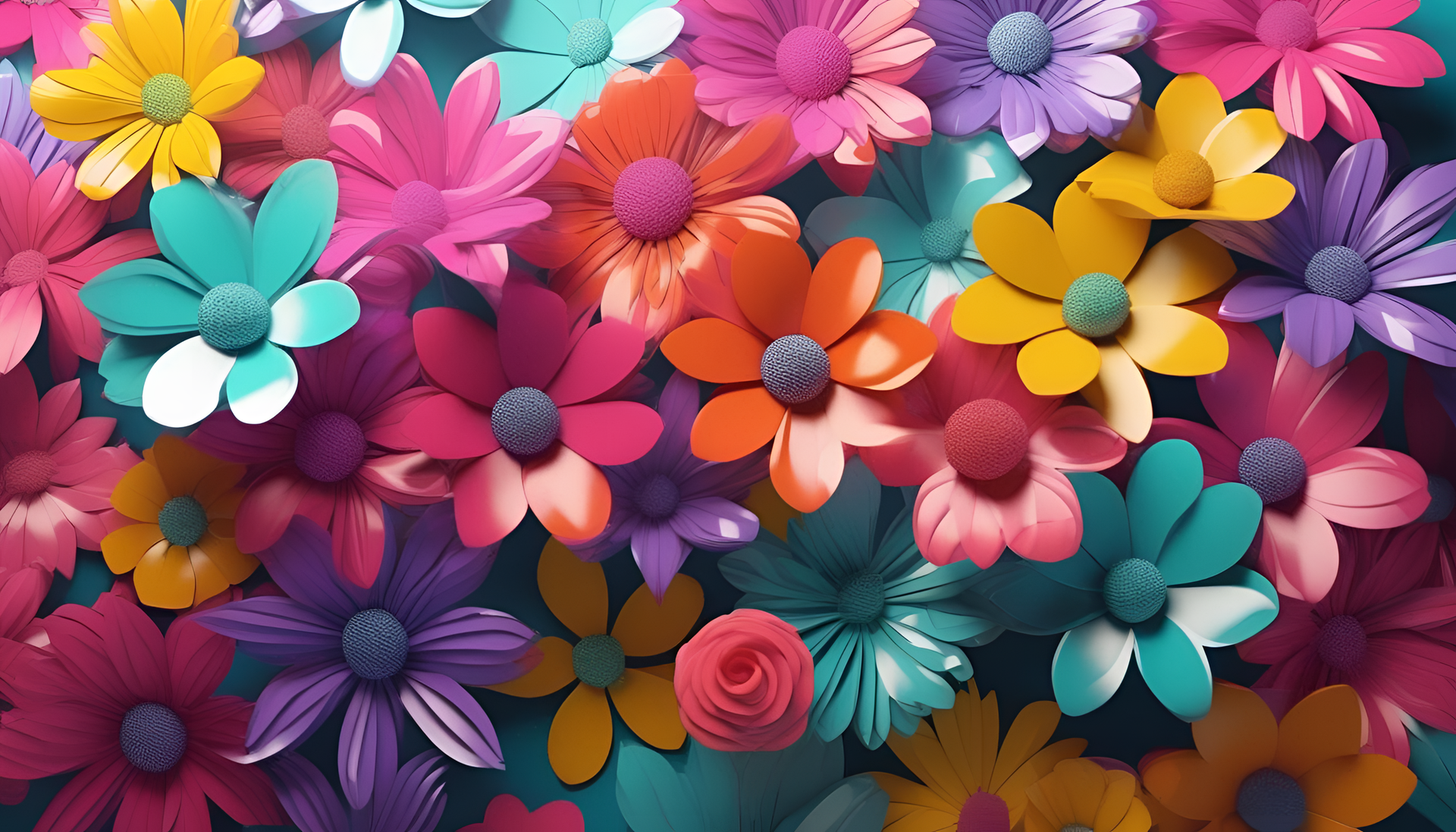 Vibrant flower background