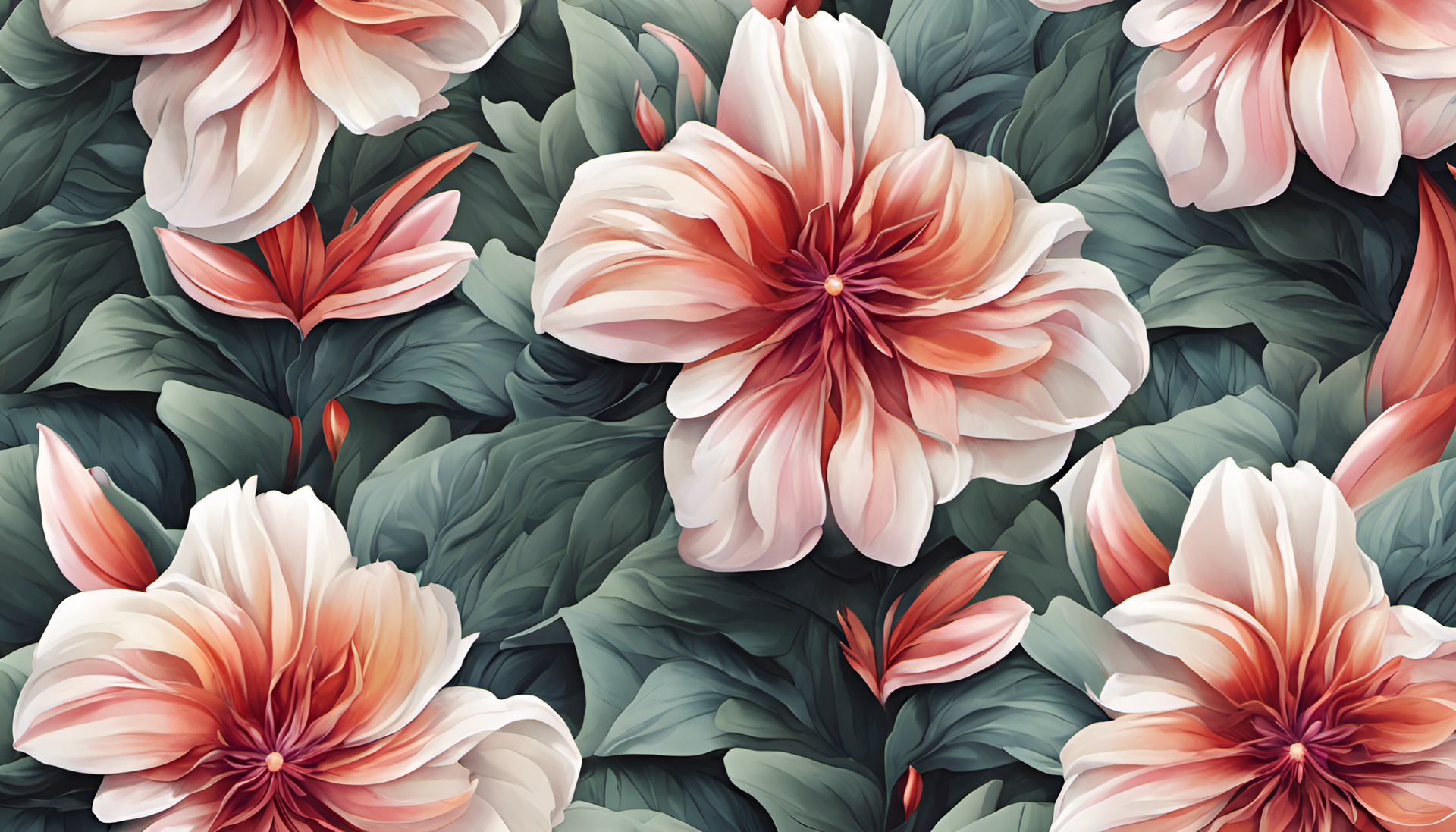 Colorful, vibrant flower with petals in exquisite pattern.