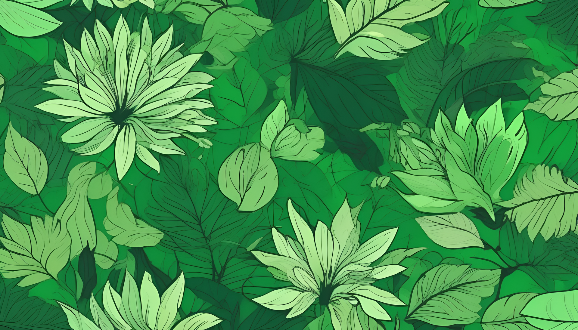 Vibrant green abstract desktop wallpaper.