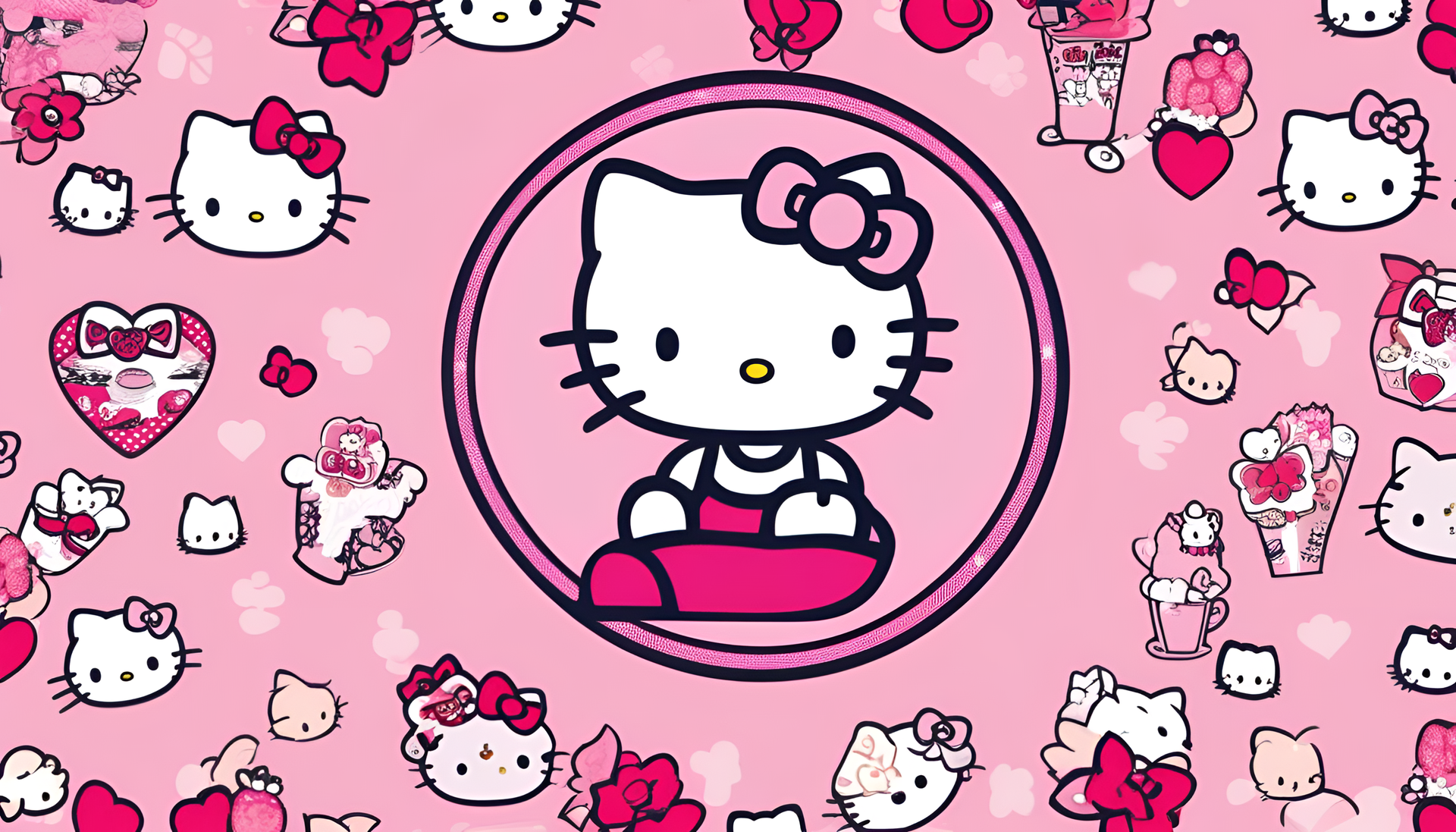 A Hello Kitty Background