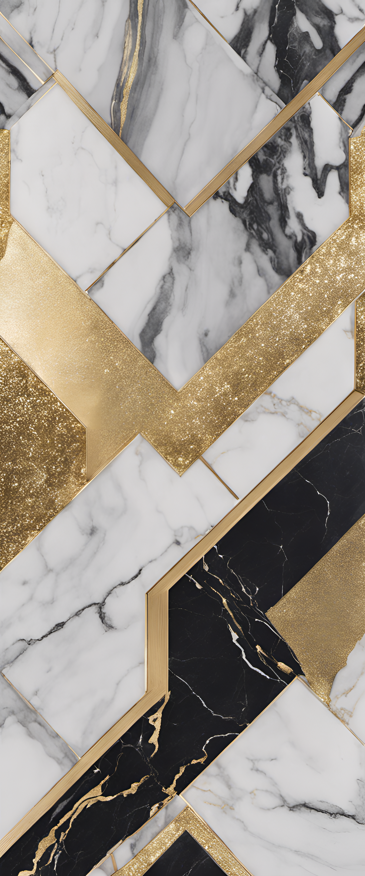 Abstract Marble and Gold Design Featuring Ja Morant