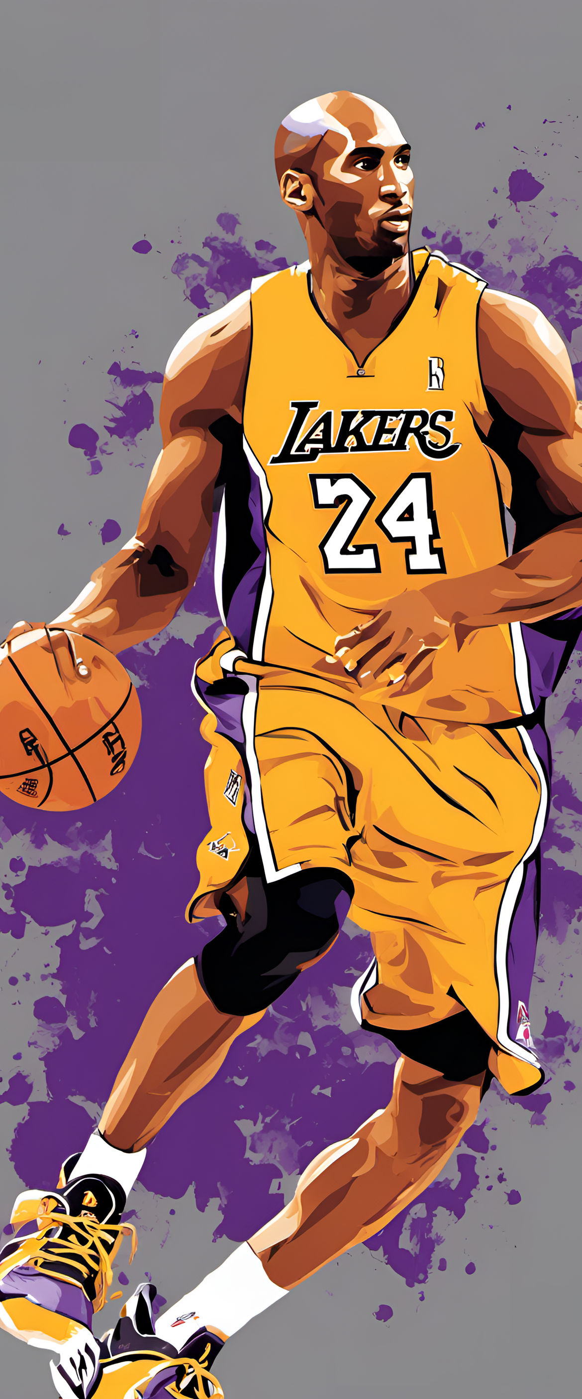 Kobe Bryant basketball-themed wallpaper for your phone.