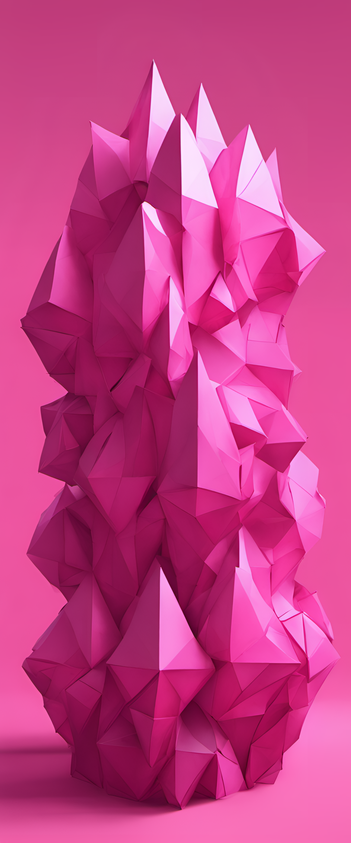 Pink gradient abstract artwork.