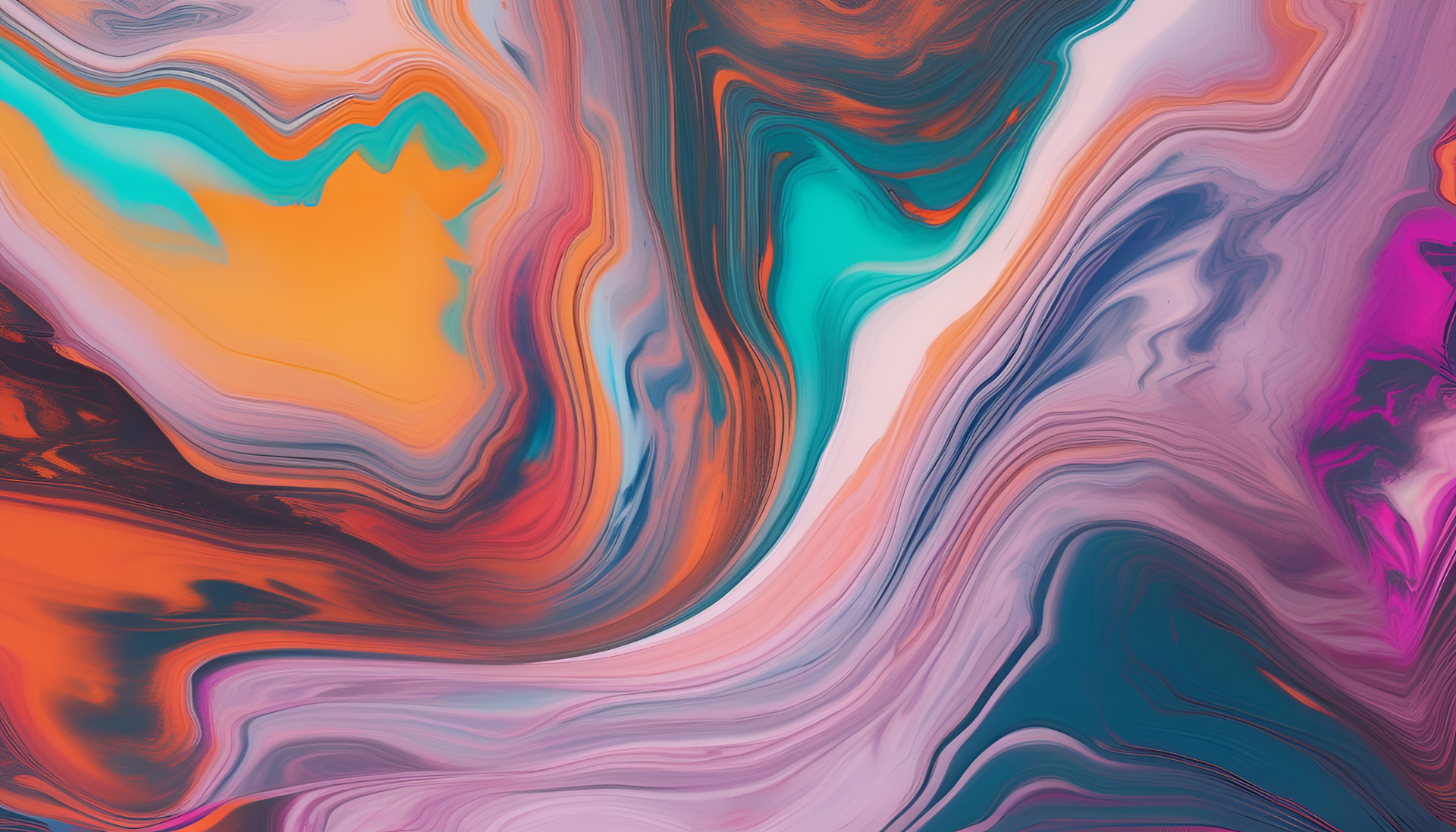 Marble glitch art on colorful background