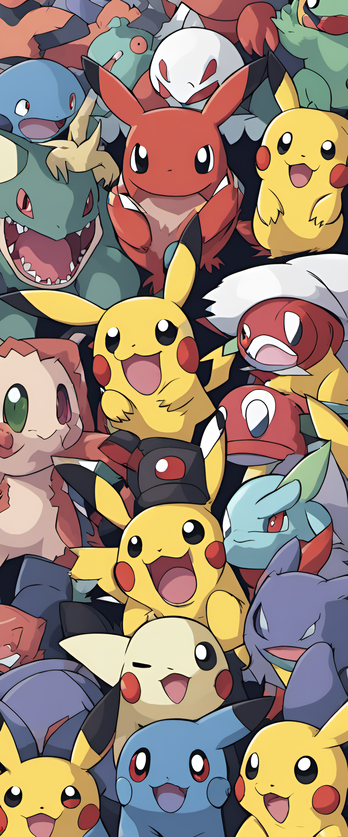 Pokemon-themed matte wallpaper.