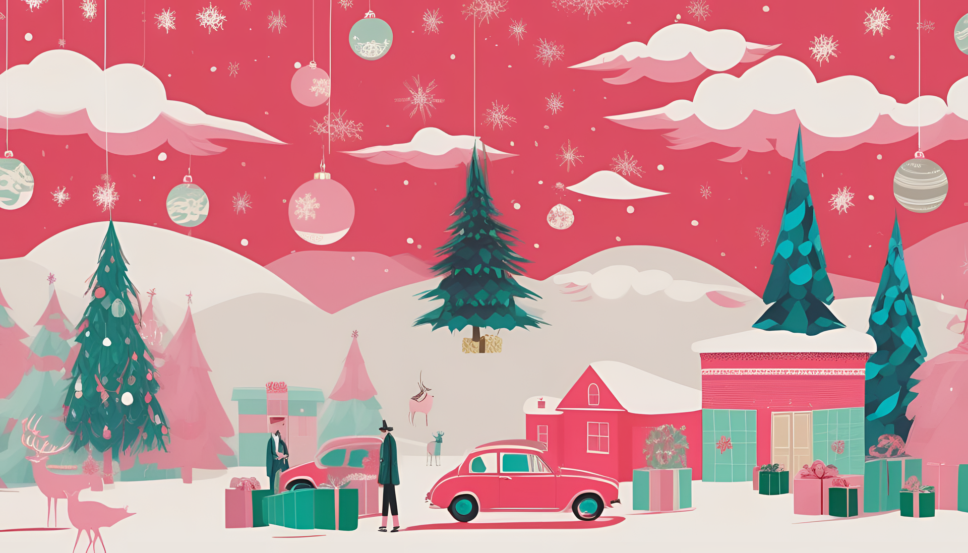 A Preppy Christmas Wallpaper