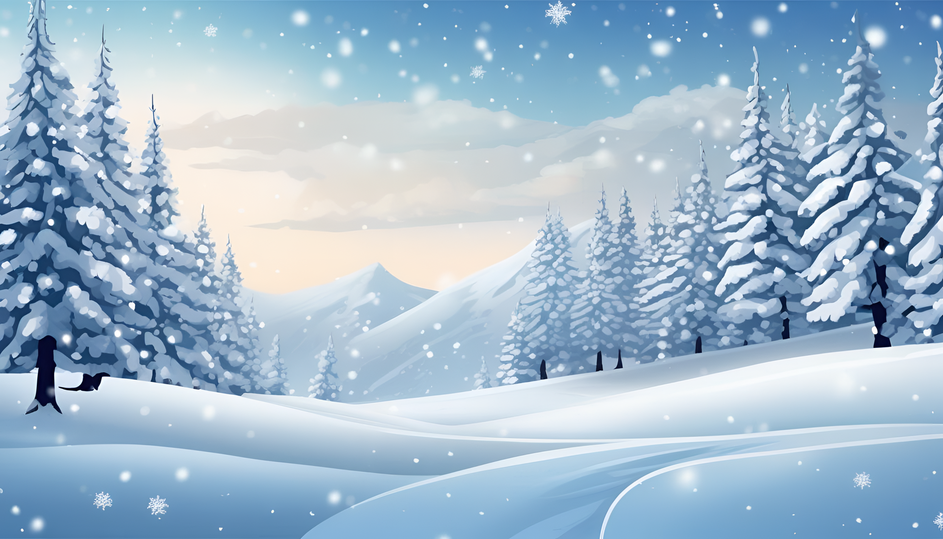 A Snow Background