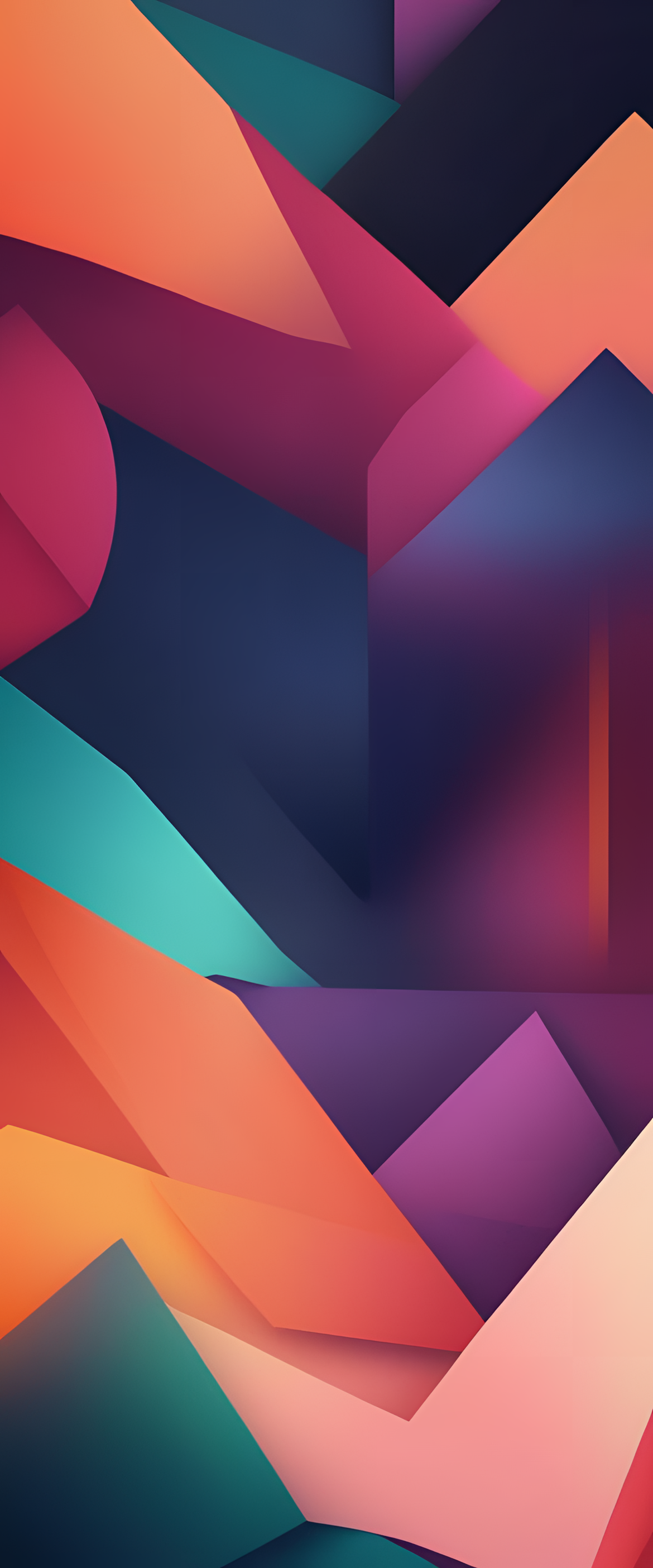 Vibrant abstract design with analogous colors.