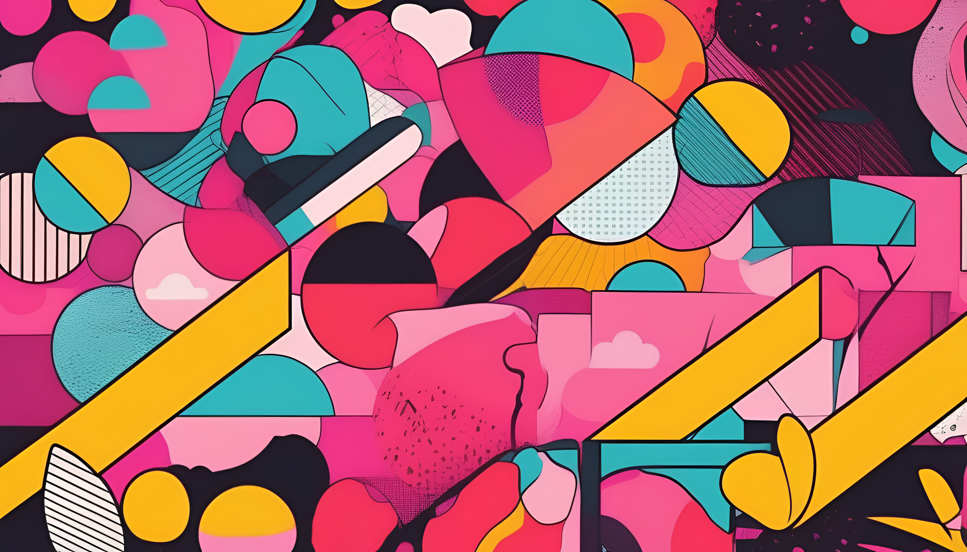 Minimalistic pop art background with stunning aesthetics.