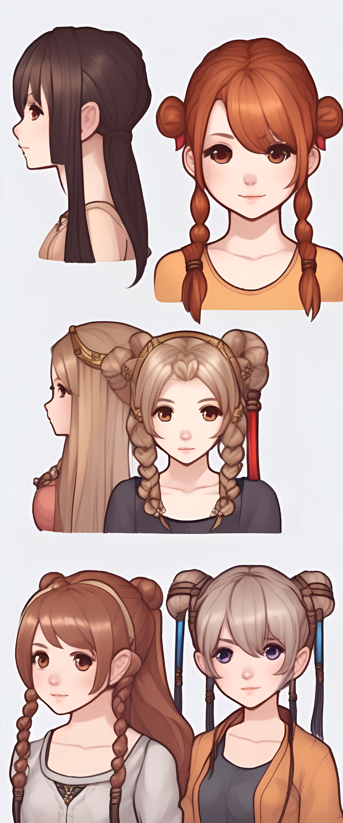 Colorful RPG-inspired hairstyles for a cute and trendy look.