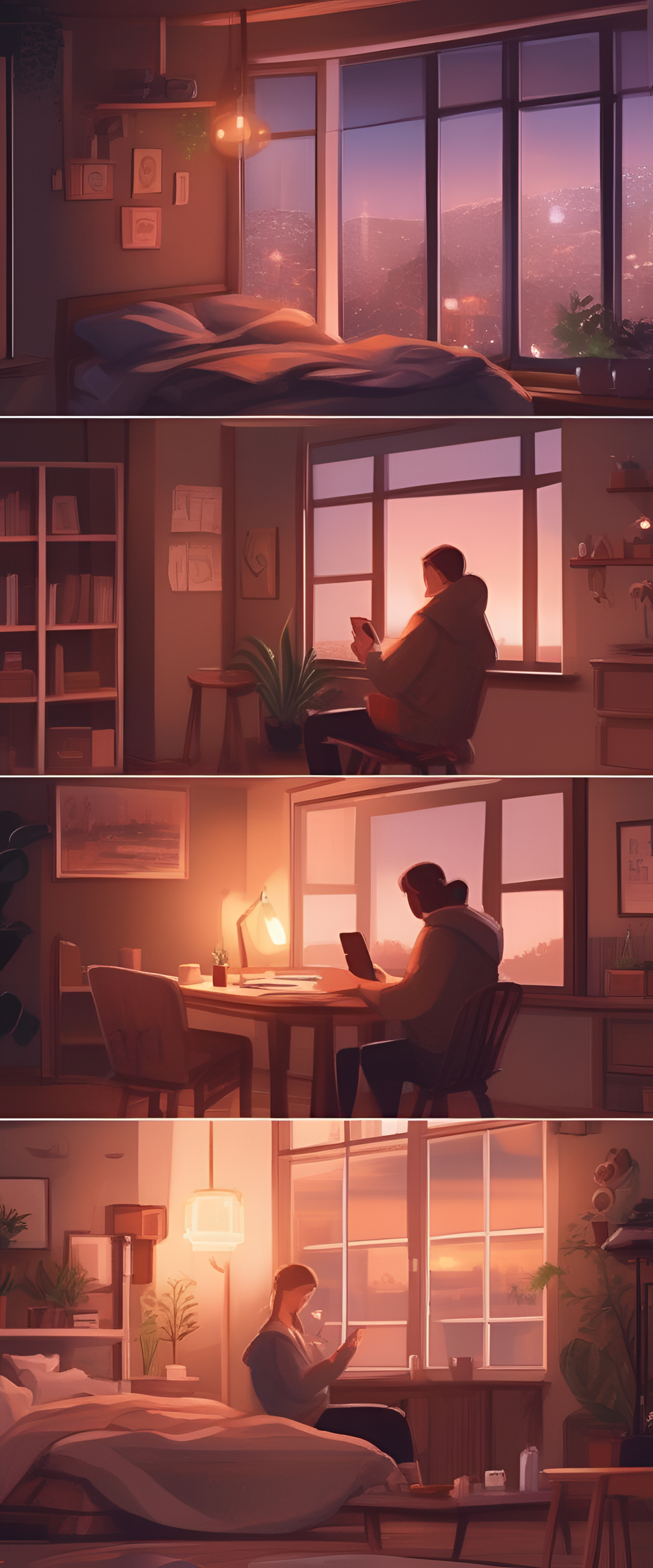 Cute phone surrounded by cozy evening ambiance.