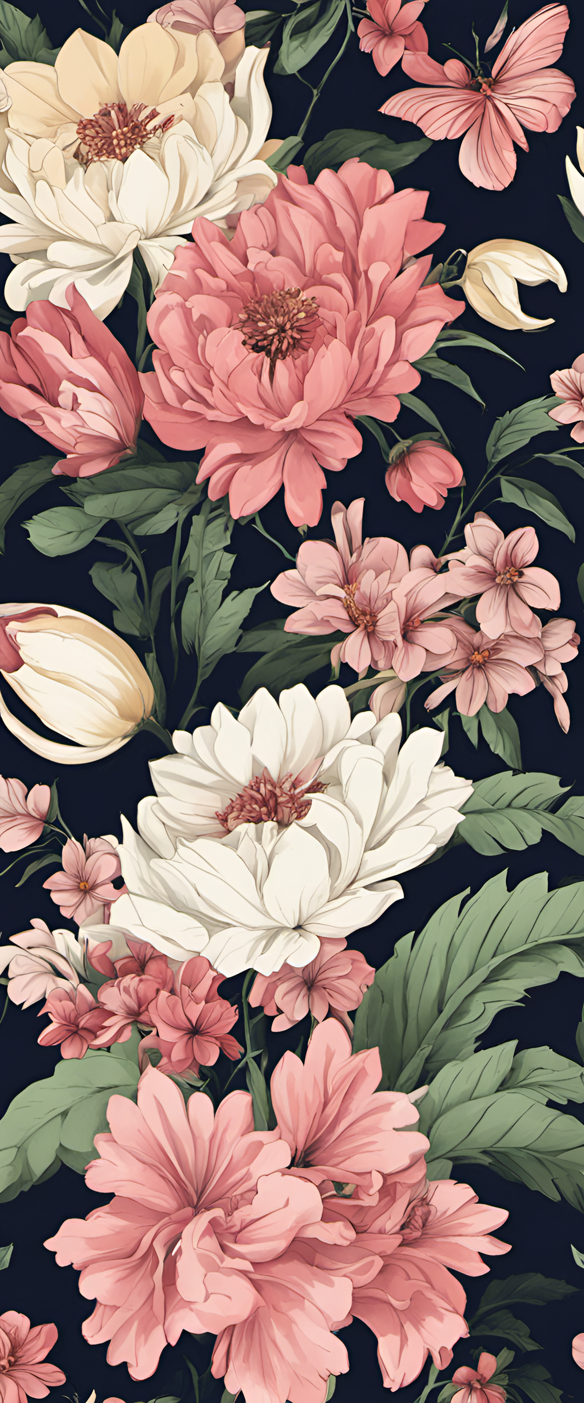 Colorful flower wallpaper with vibrant petals and delicate details.