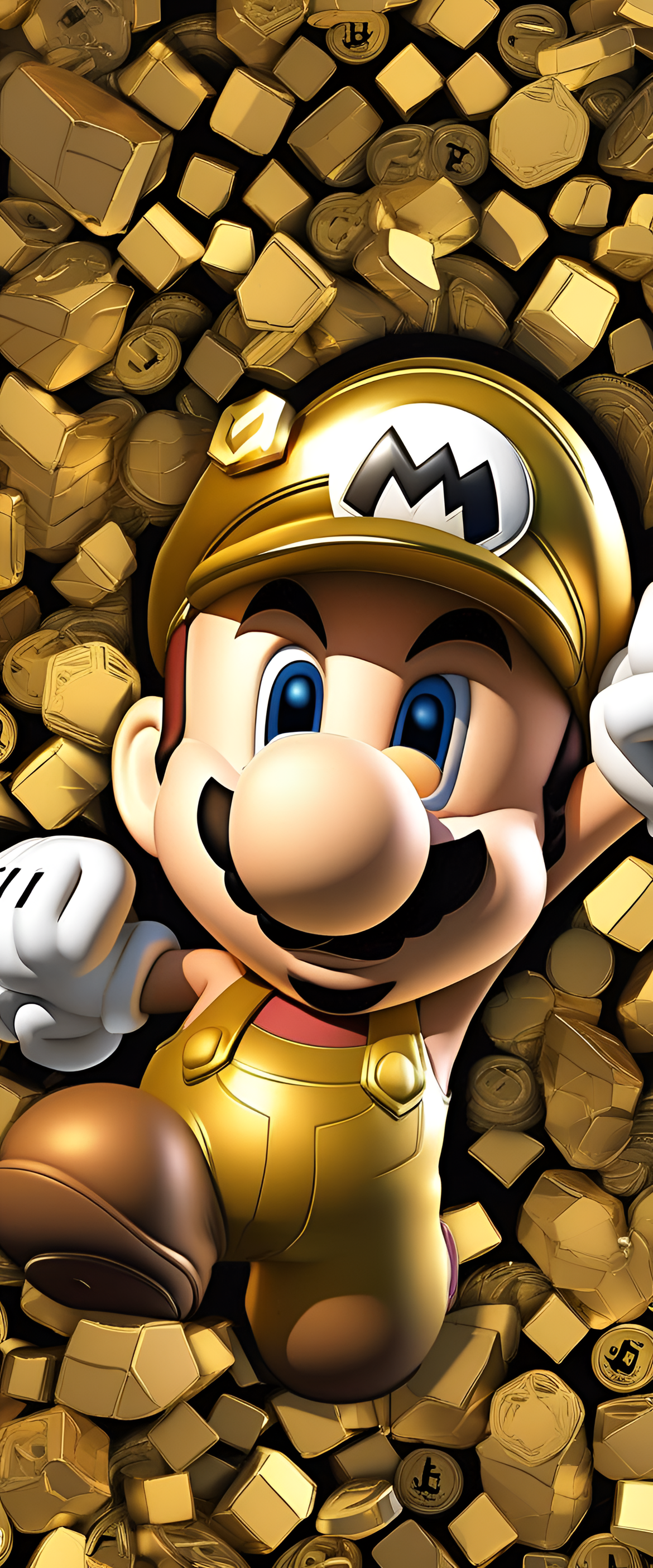 A Golden Mario Wallpaper