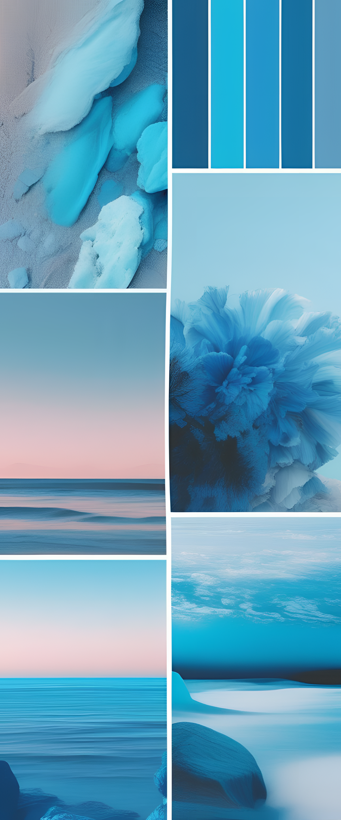 Blue color gradient wallpaper with aesthetic design.