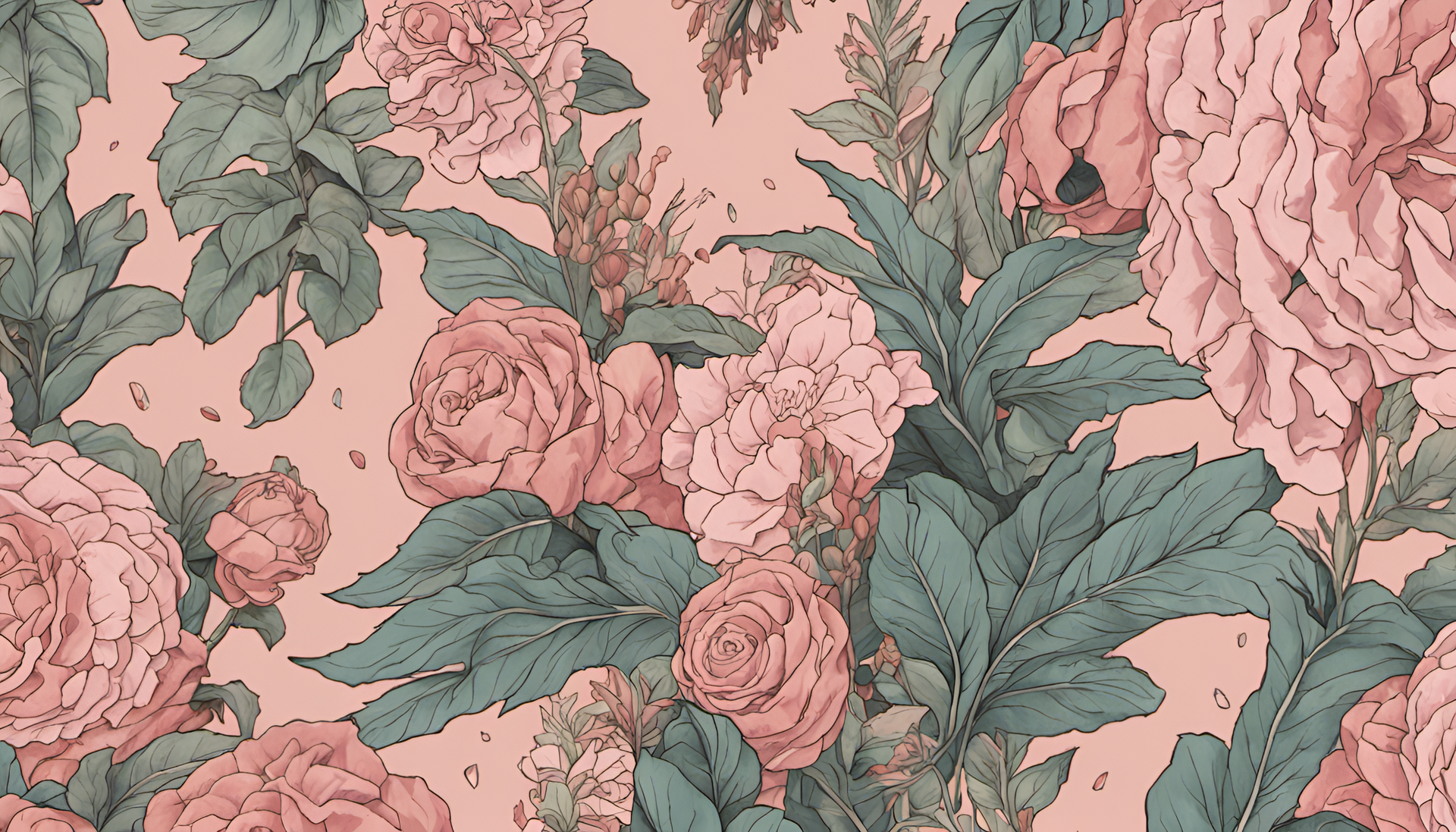 A colorful and intricately designed aesthetic wallpaper.