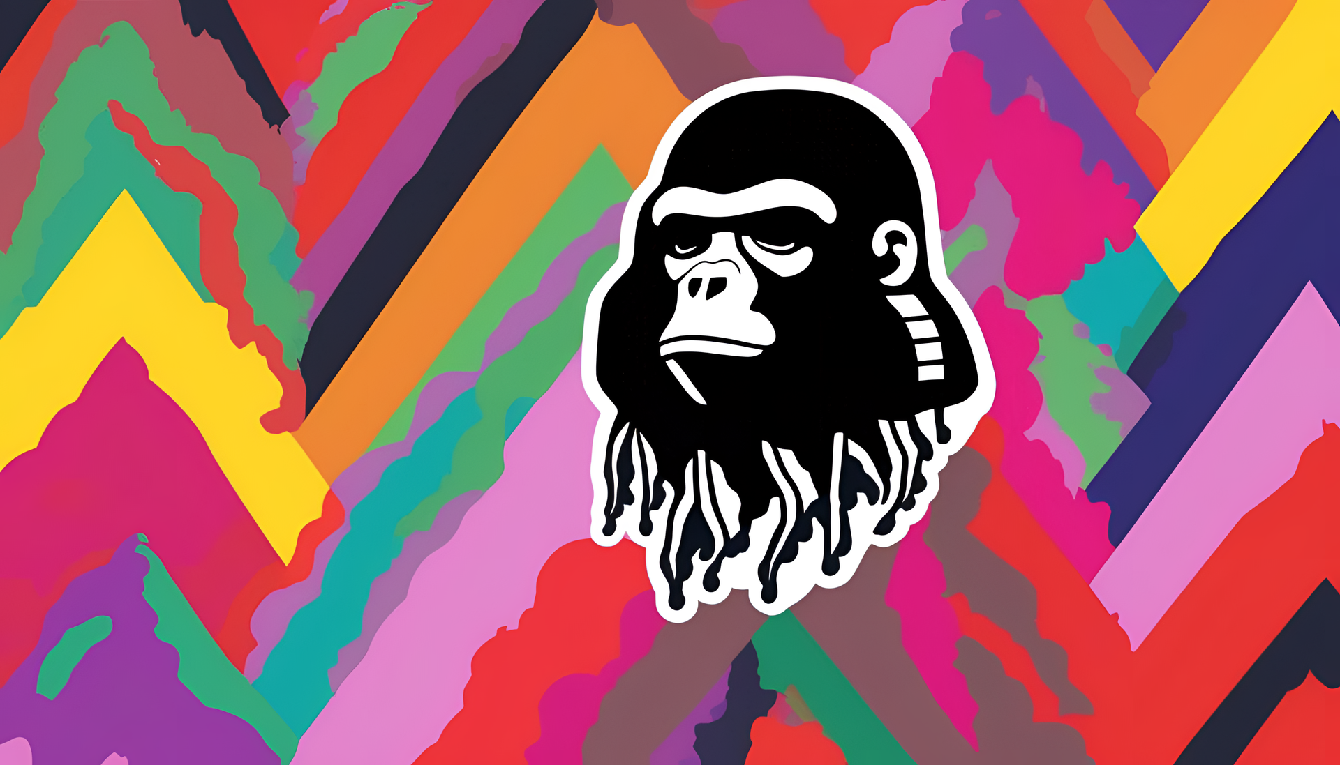 Colorful Bape wallpaper featuring vibrant design.