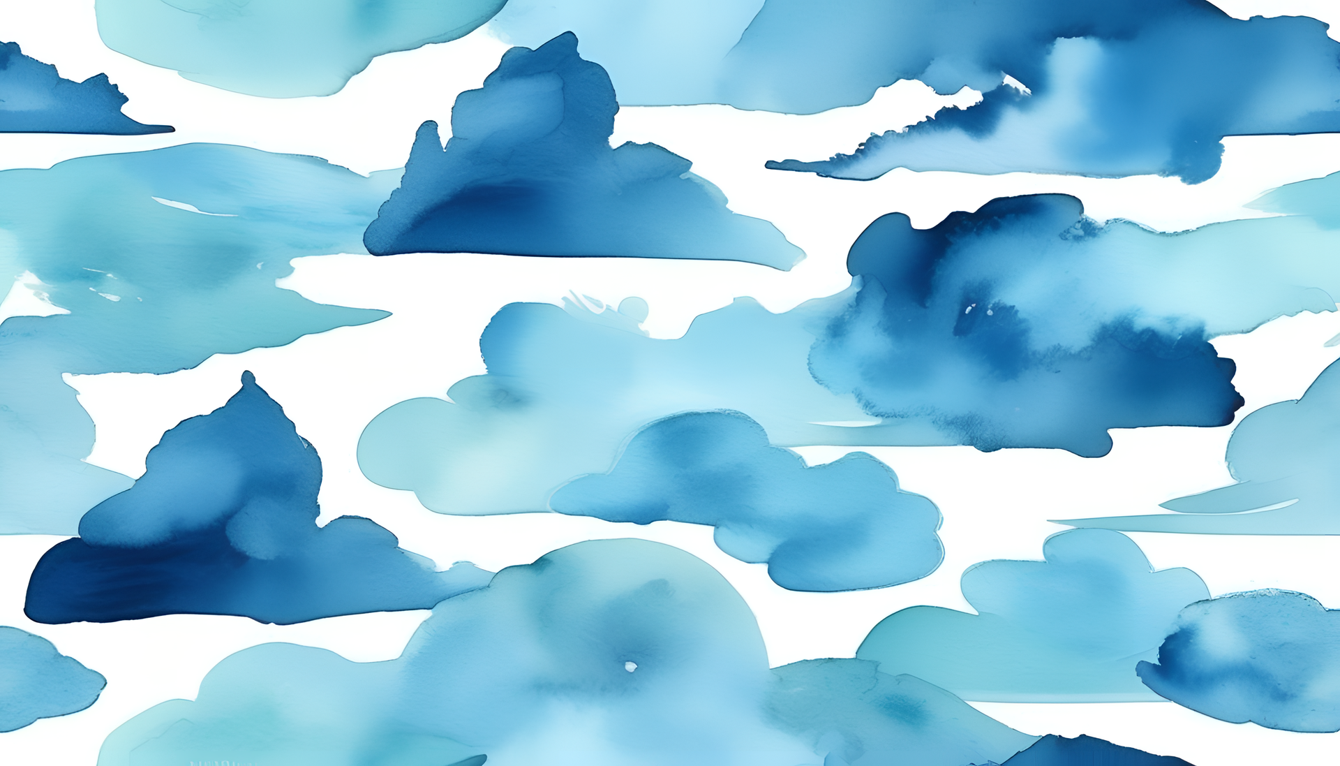 Watercolor blue abstract pattern