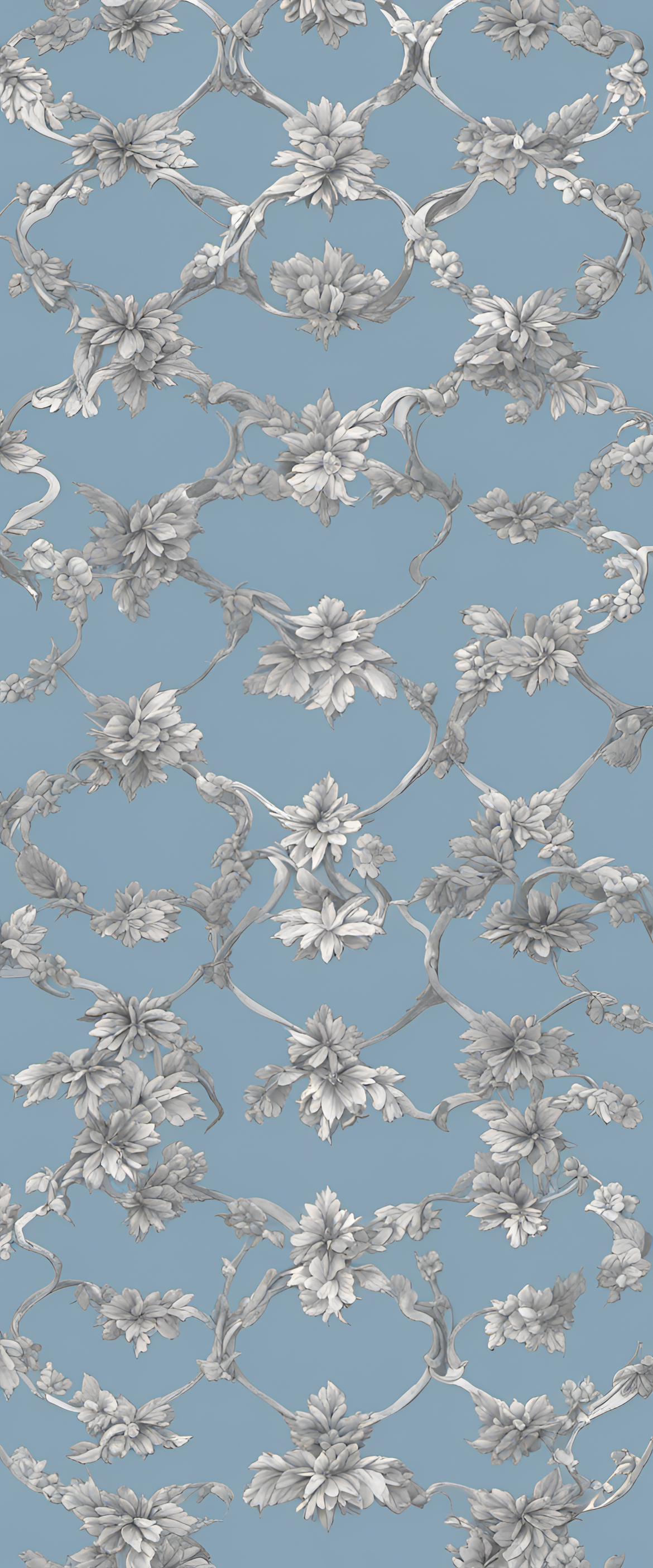 Abstract pattern with light blue and silver hues.