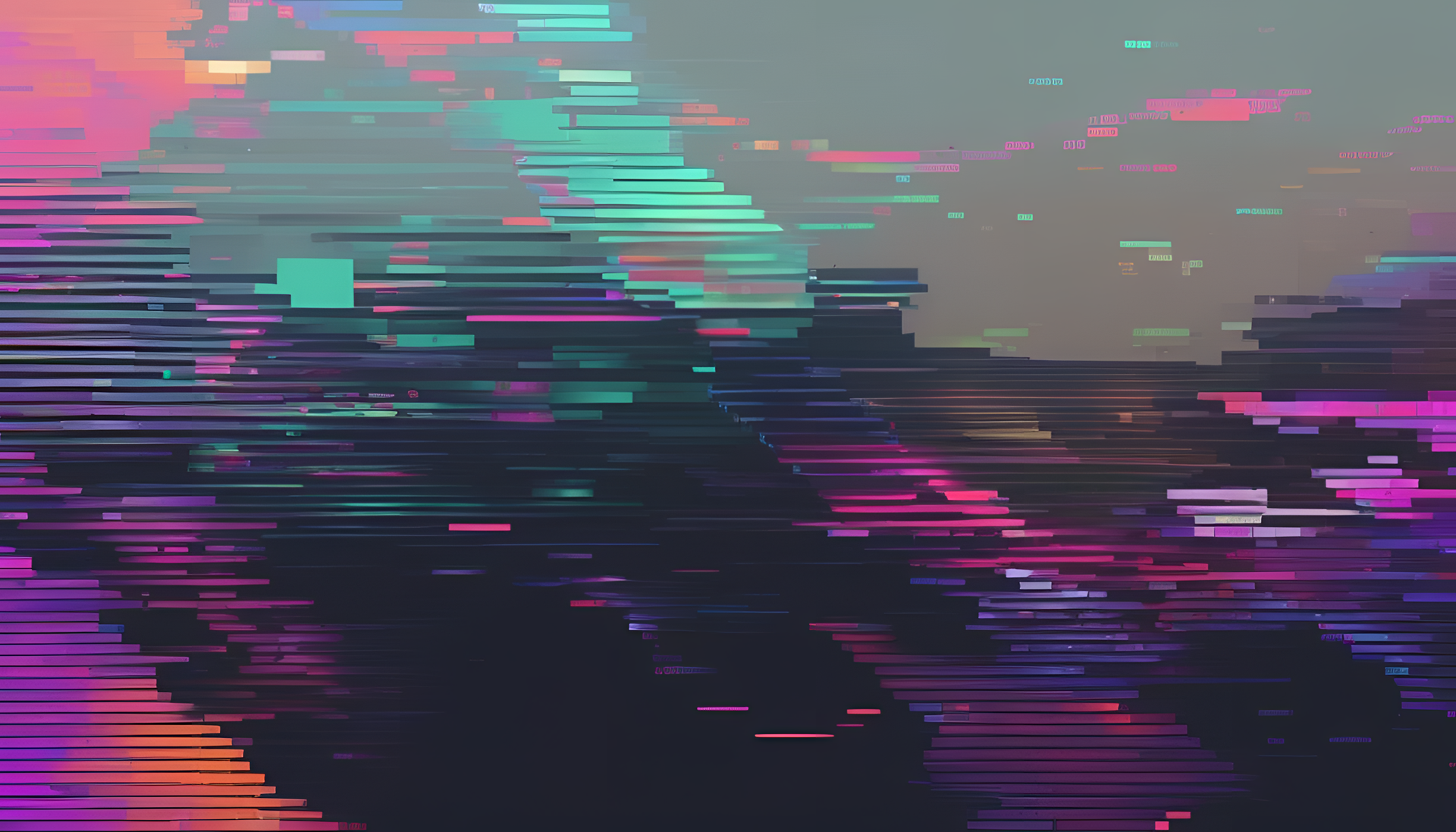 Glitched broken screen pattern wallpaper.