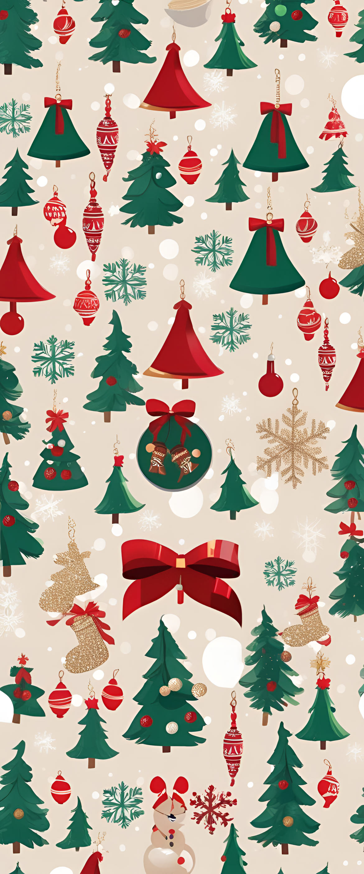 Festive holiday wallpaper with Christmas theme.