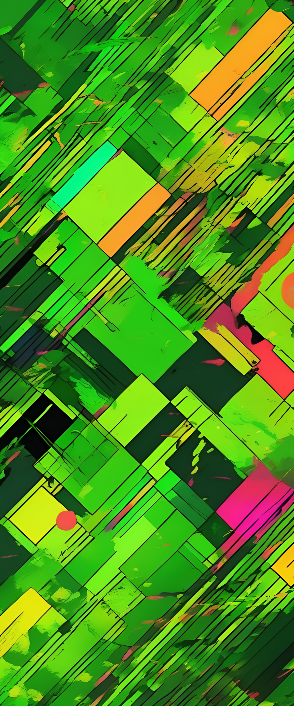 Vibrant acid green abstract background with a cool and colorful design.