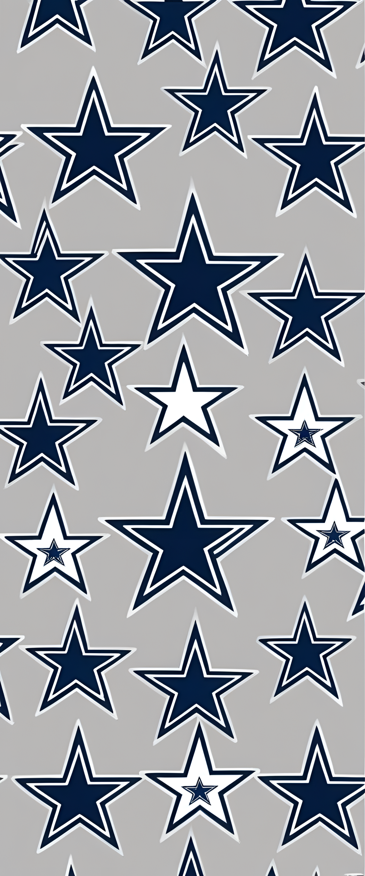 Dallas Cowboys nursery wall art wallpaper featuring team logo and colors.