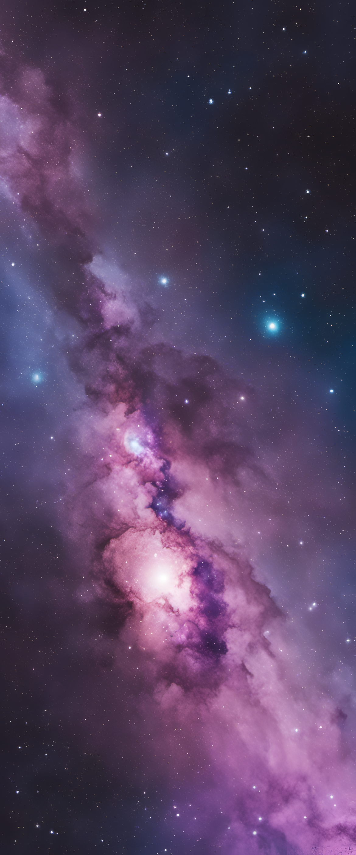 Majestic cosmic art featuring a vibrant matte galaxy design for captivating phone wallpaper.