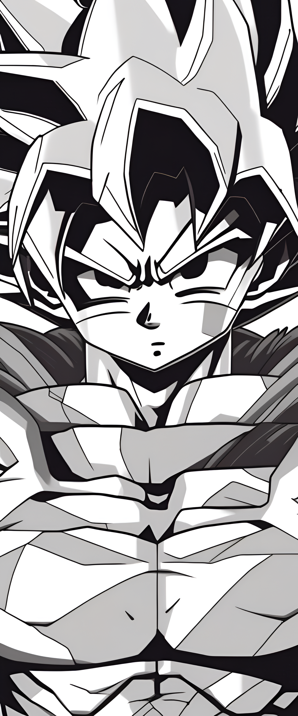 Goku in a reflective state.