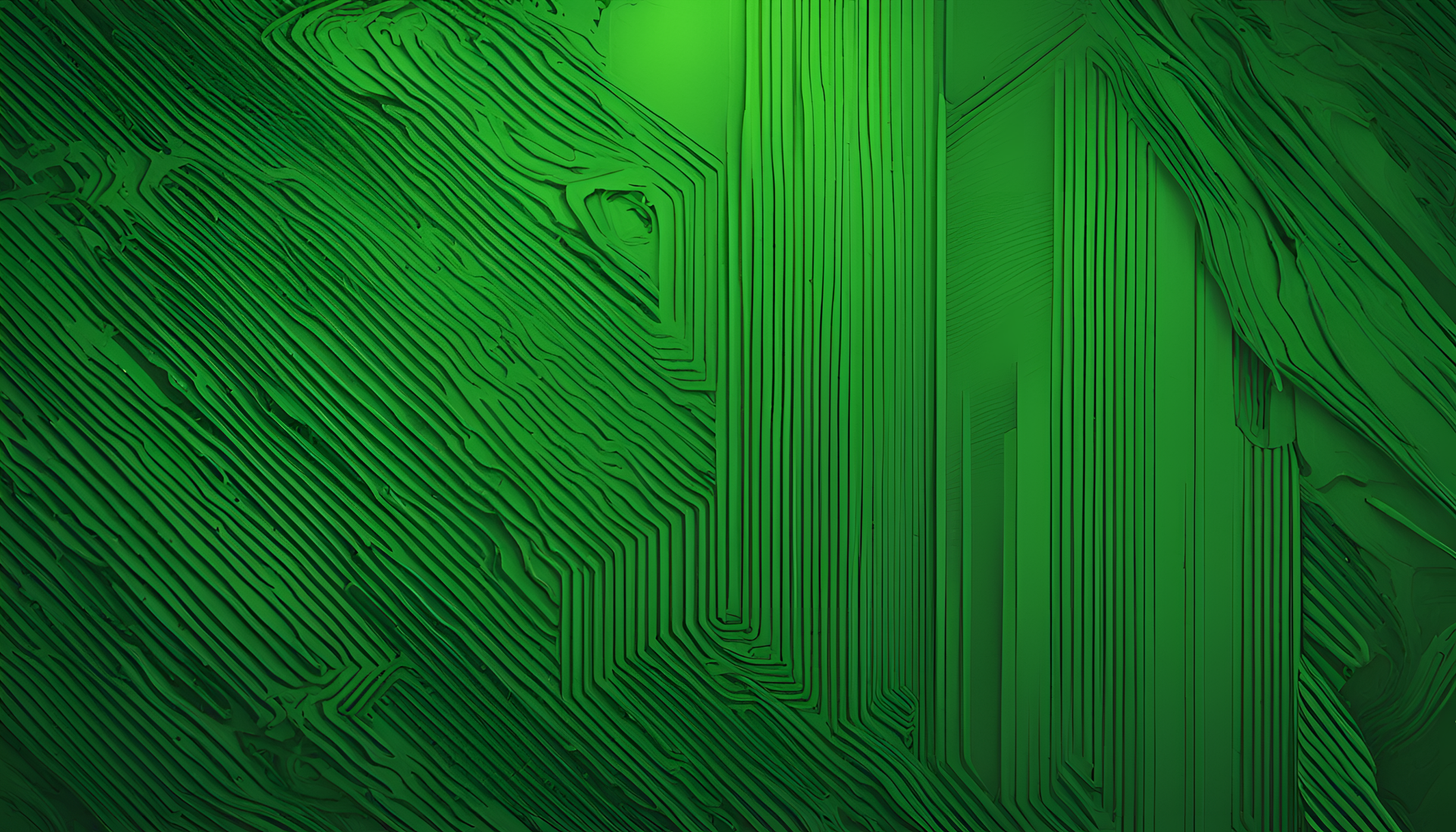 Vibrant green abstract design in a wallpaper pattern.