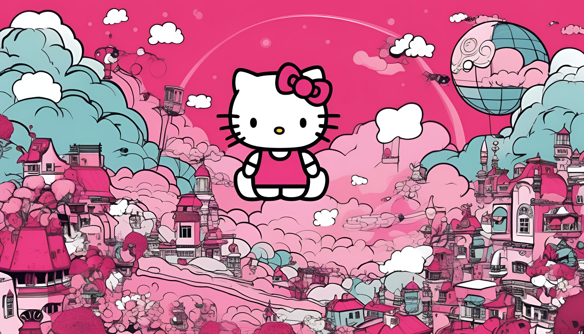 A Hello Kitty Background