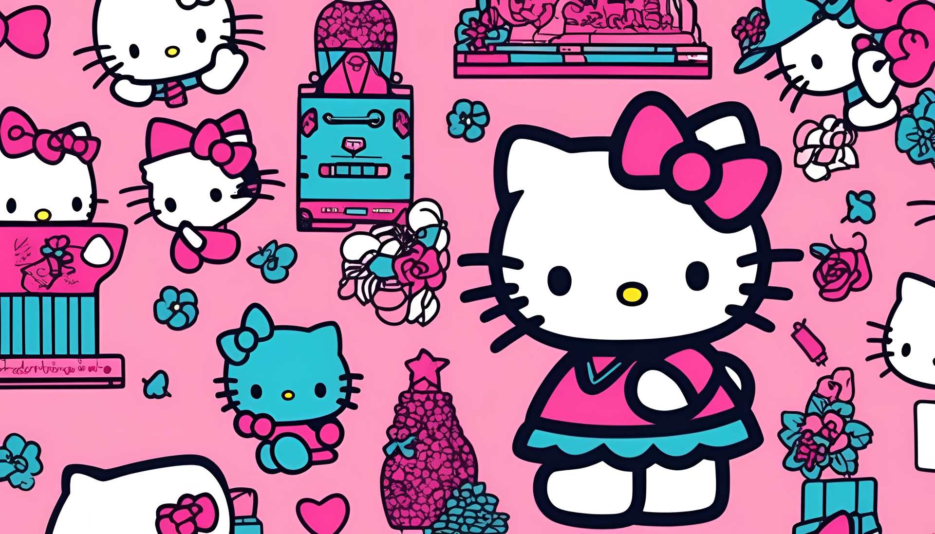 A Hello Kitty Background