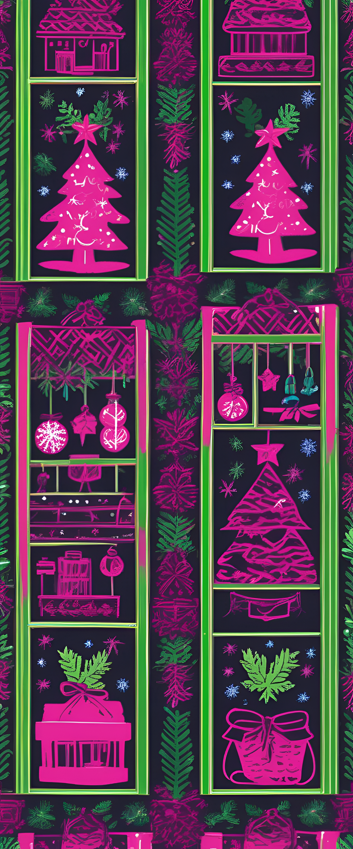 A Preppy Christmas Wallpaper