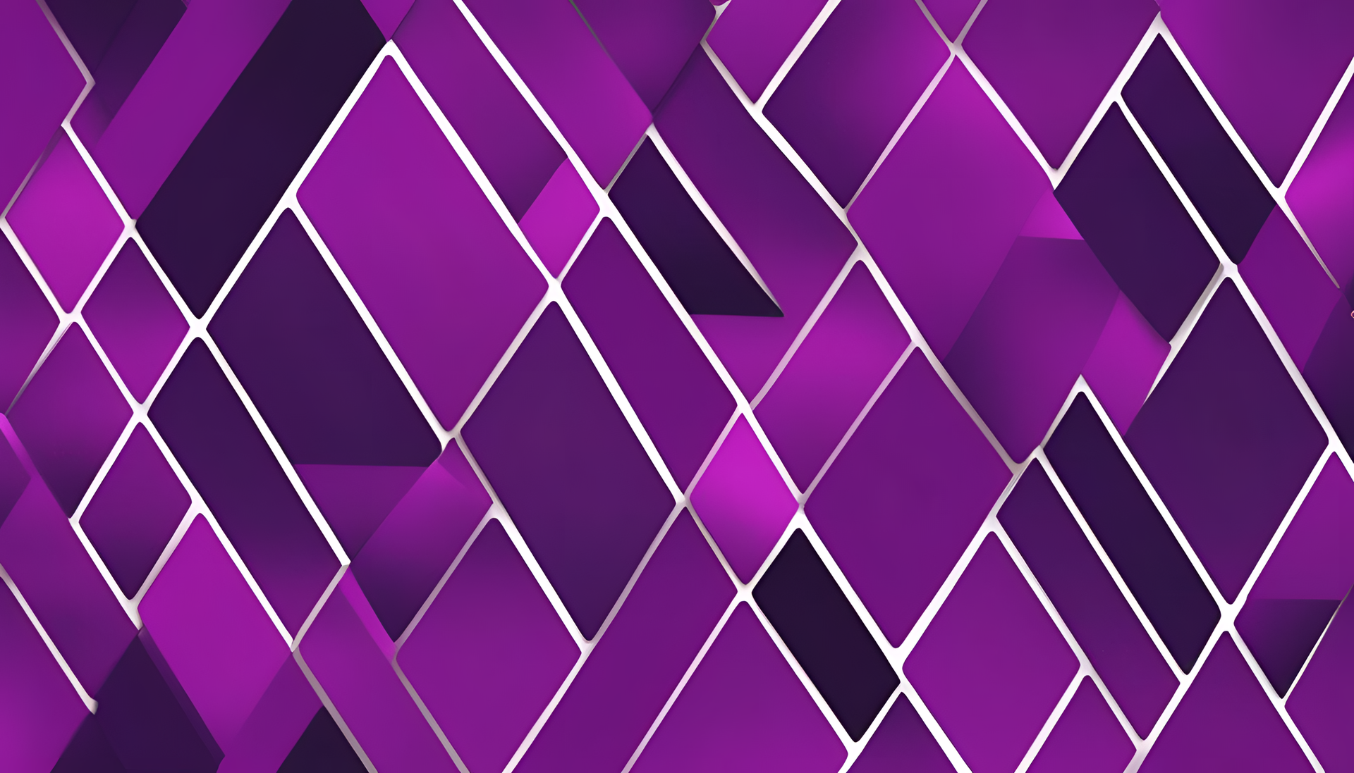 Vibrant purple gradient background.