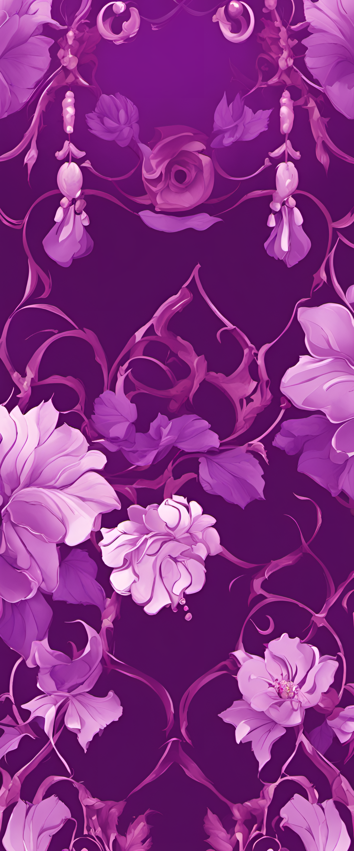 Elegant purple wallpaper design