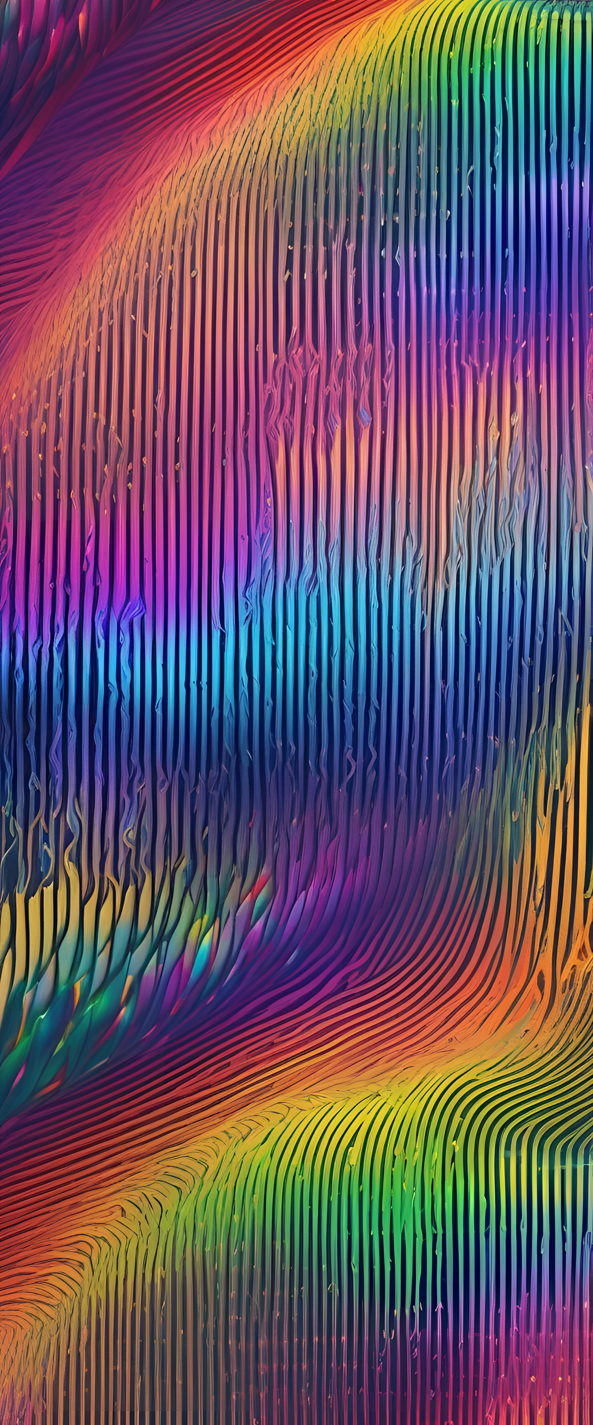 Iridescent rainbow wallpaper with vibrant colors.