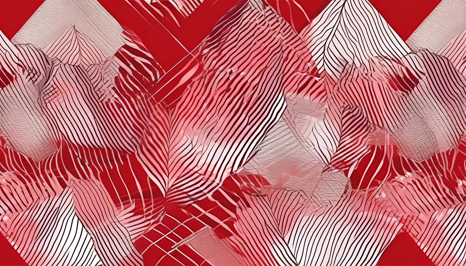 Vibrant red abstract background