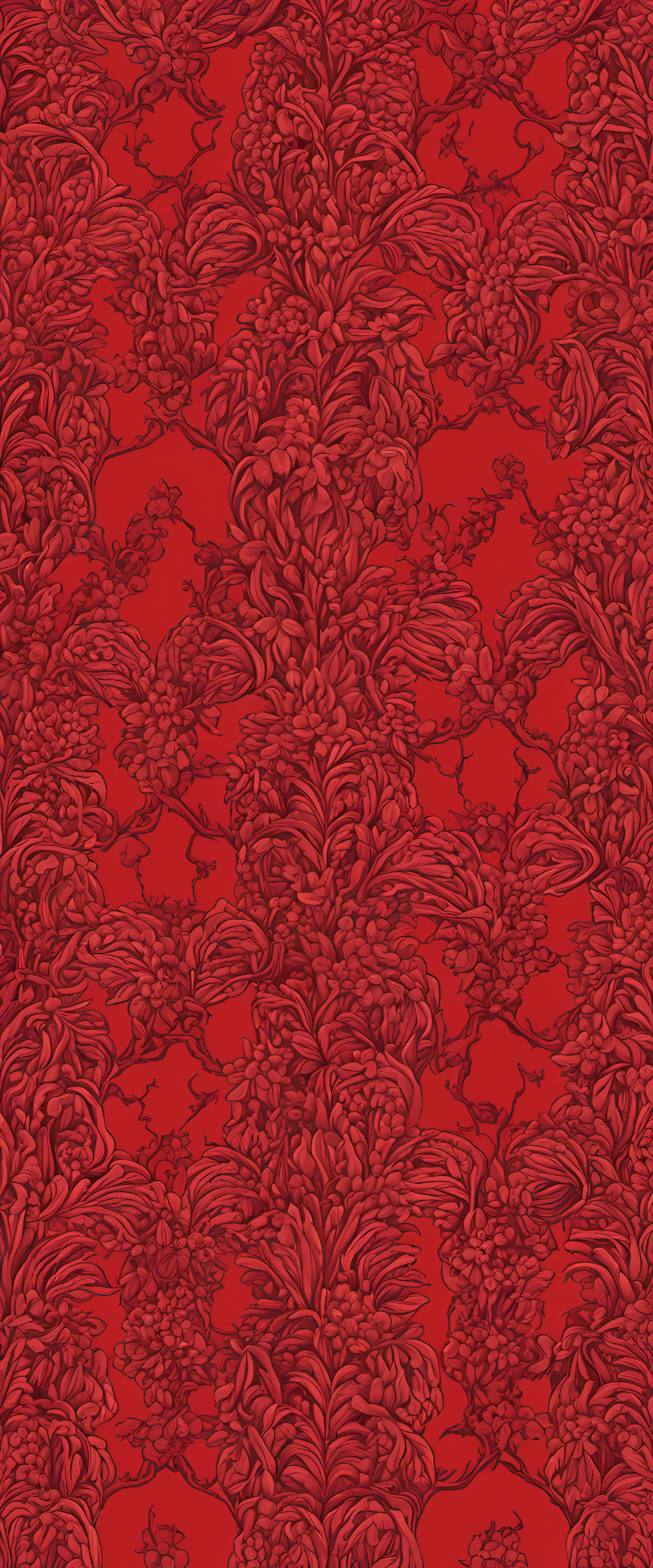 Vibrant, highly detailed red wallpaper.