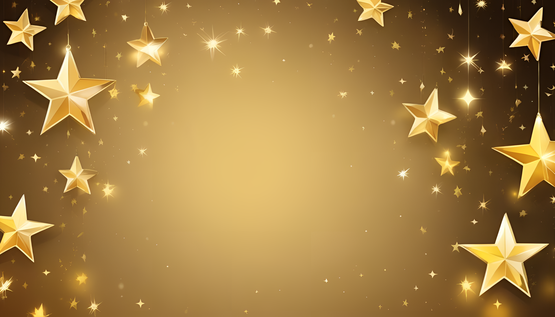 A Golden Star Background