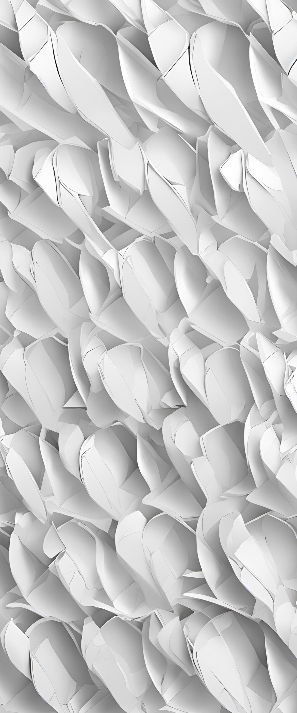 Geometric white wallpaper pattern.