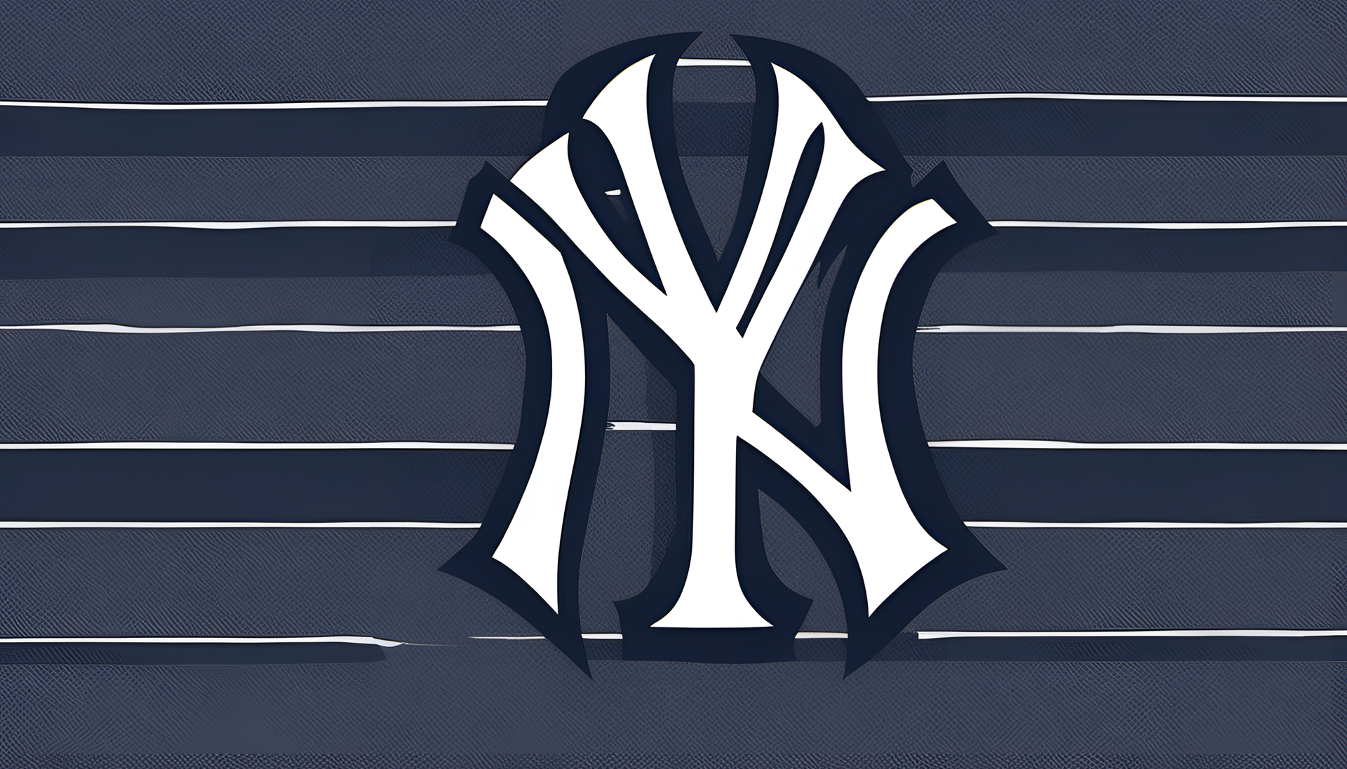 Baseball's distinctive NY logo in blue and white, representing the iconic New York Yankees team.