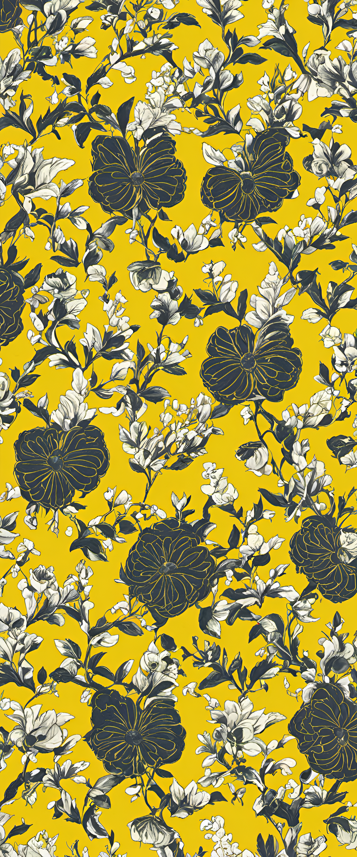 Abstract yellow wallpaper design.