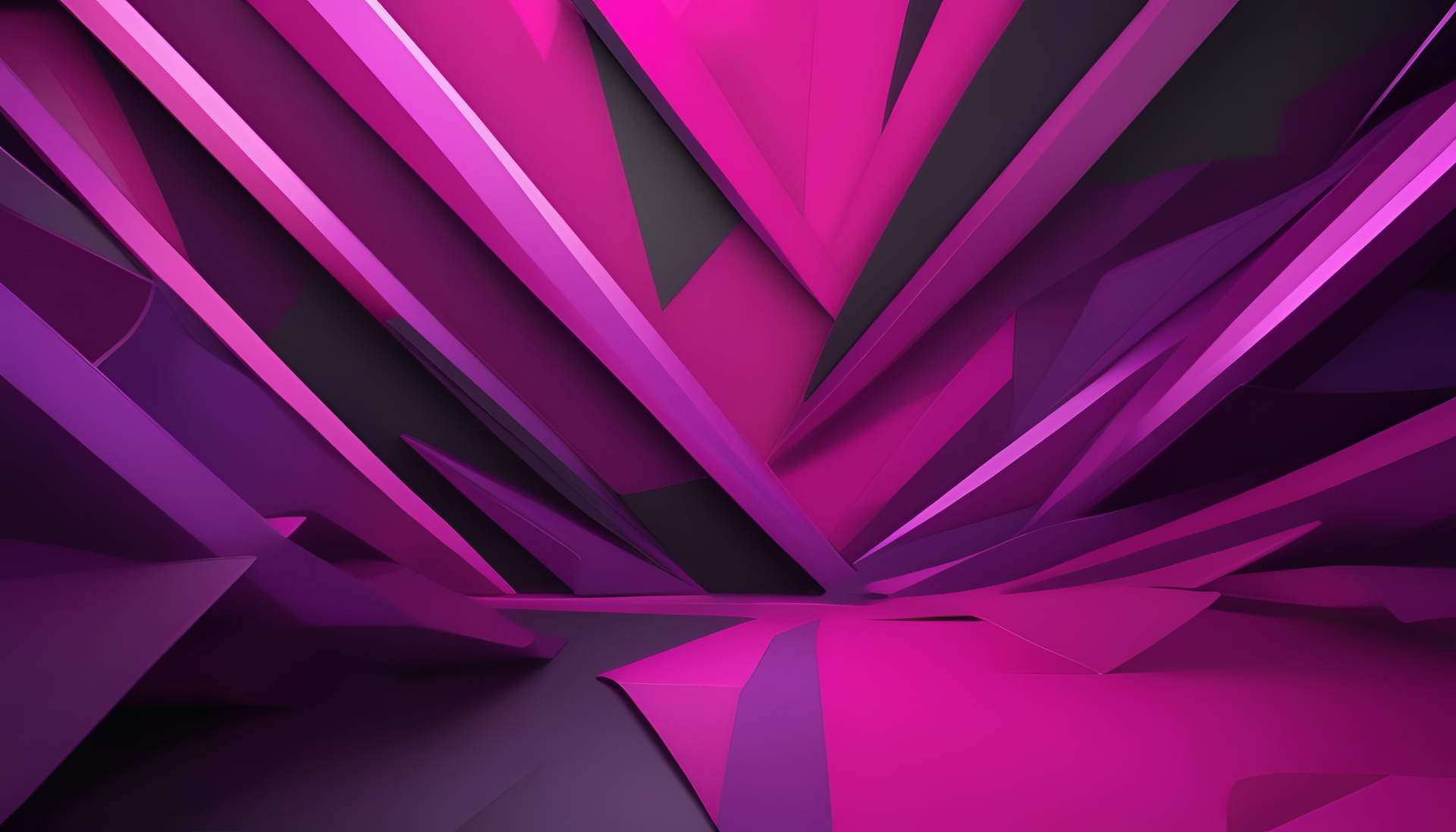 Abstract pink and purple swirls on a black background.