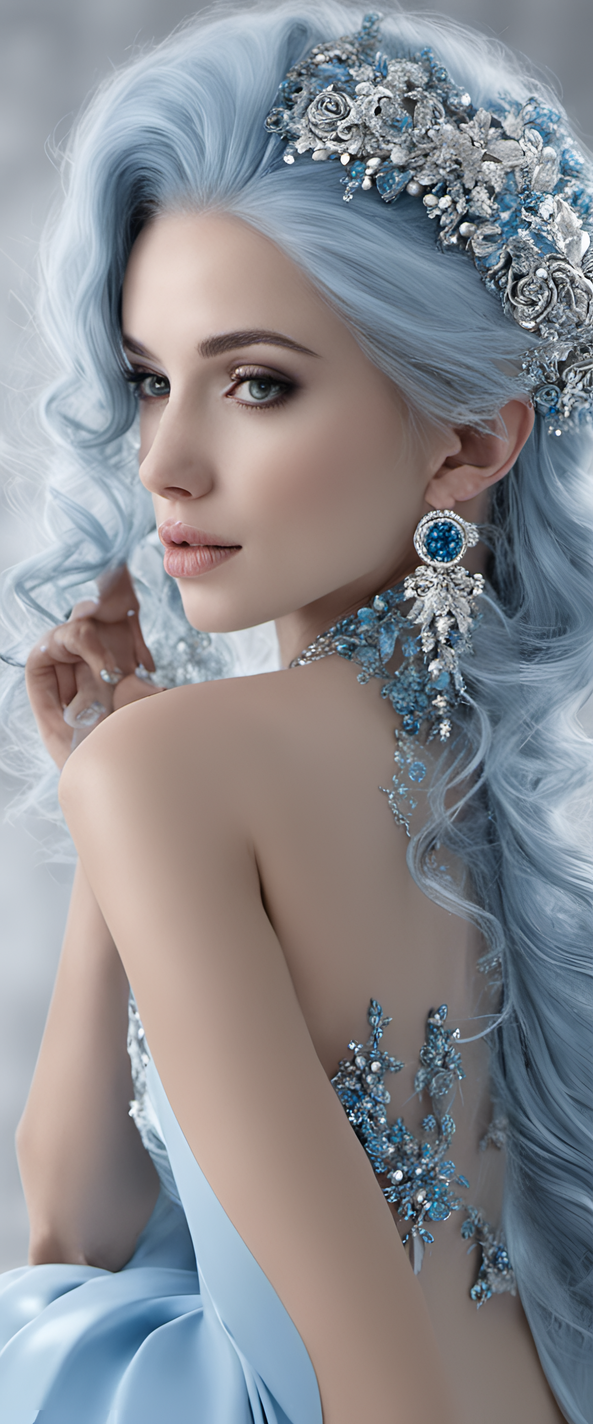 Bold and soothing shades of blue blend together in this captivating profile picture.