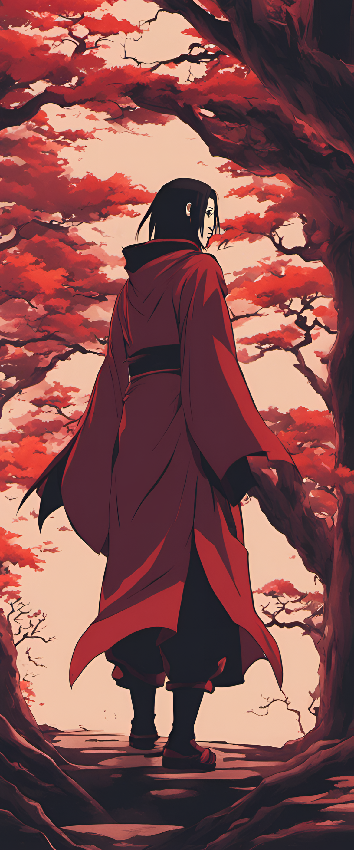 Itachi Uchiha in vibrant color scheme.