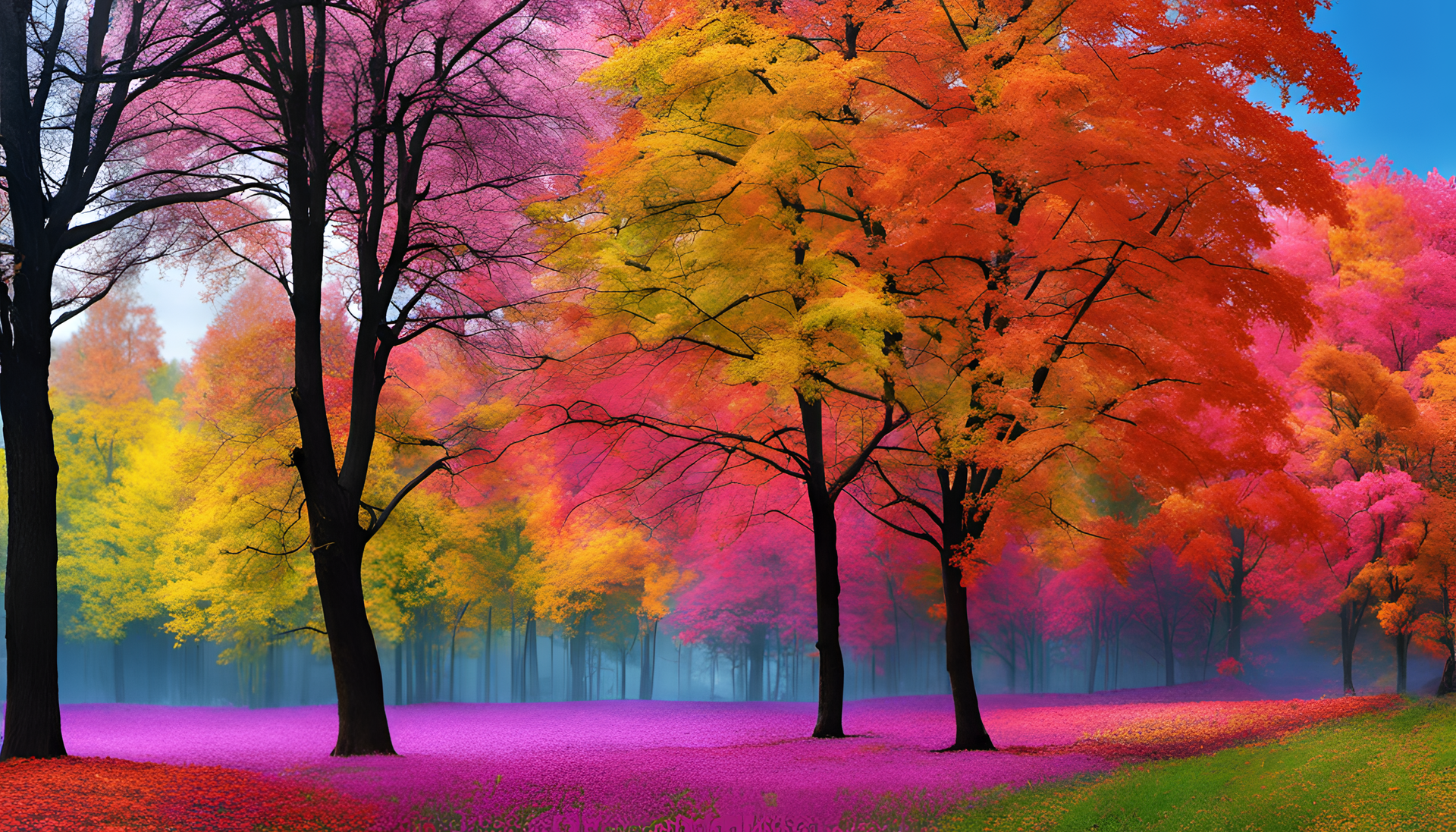 Vibrant nature wallpaper