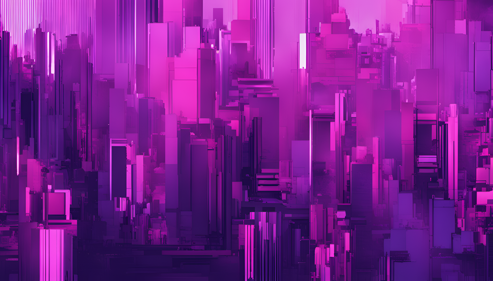 Glitched purple abstract artwork