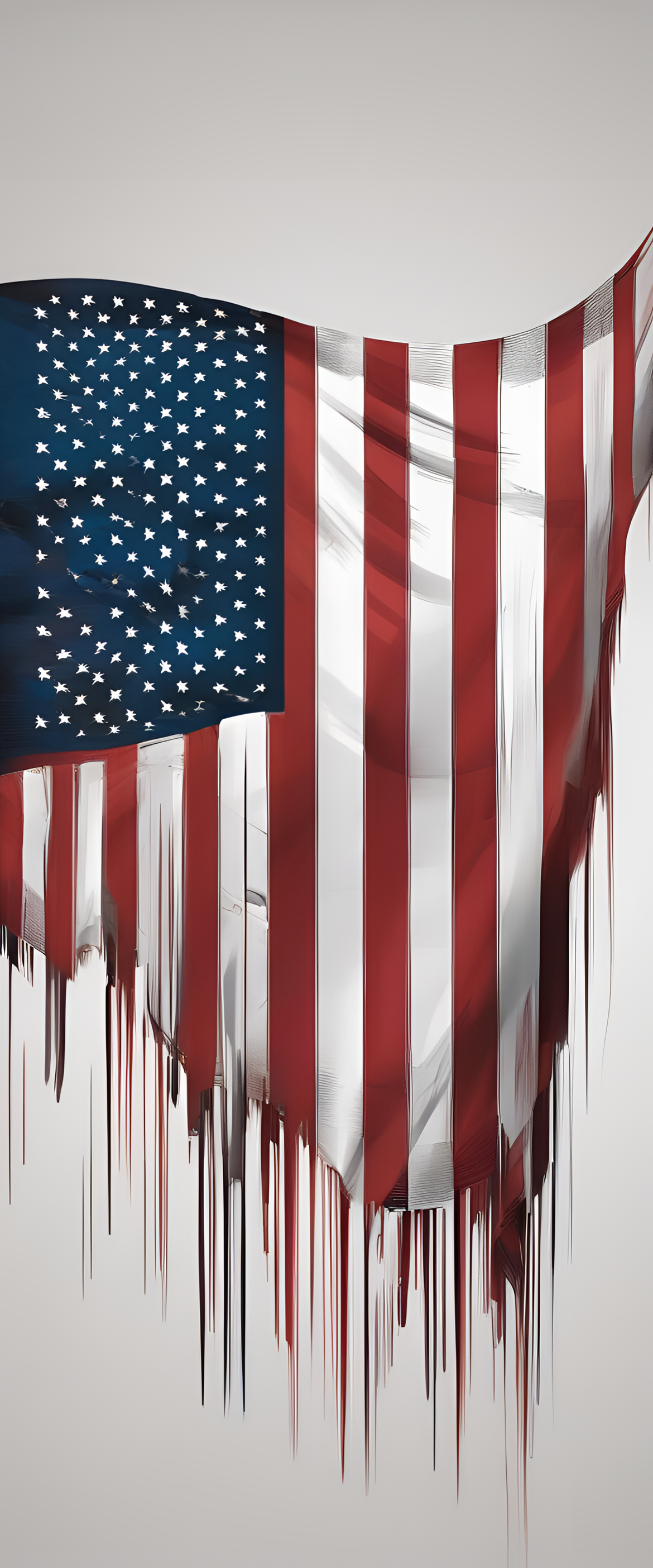 Digital artwork featuring the American flag as a phone wallpaper.