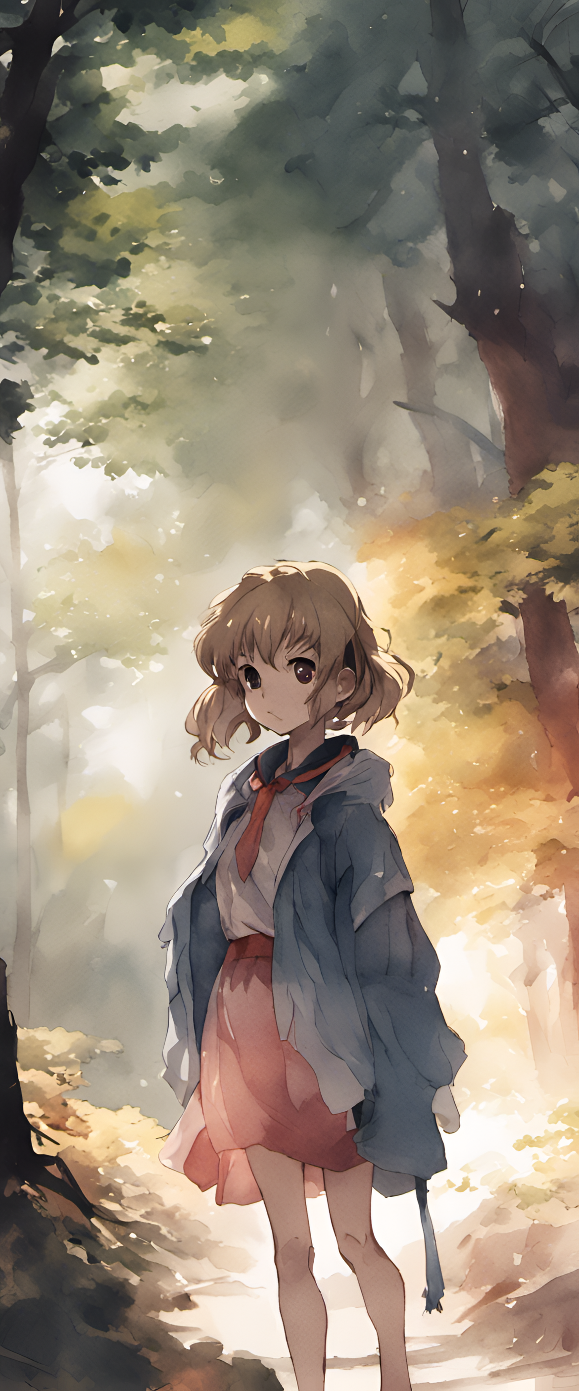 Watercolor-style anime with cinematic lighting.