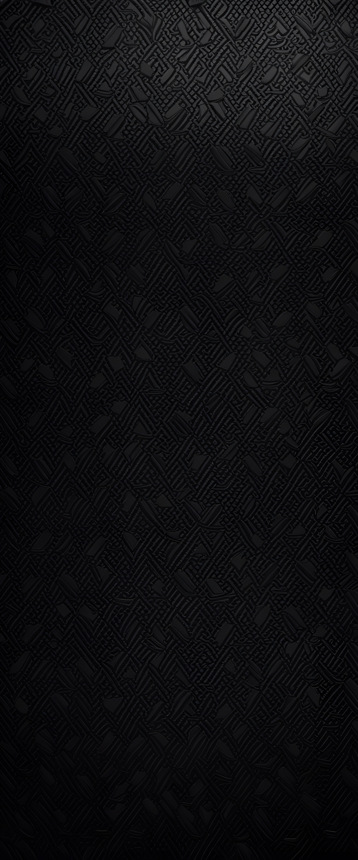 Abstract black wallpaper with geometric patterns.