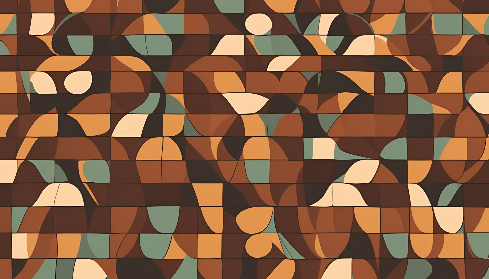 Minimalist brown pop art wallpaper